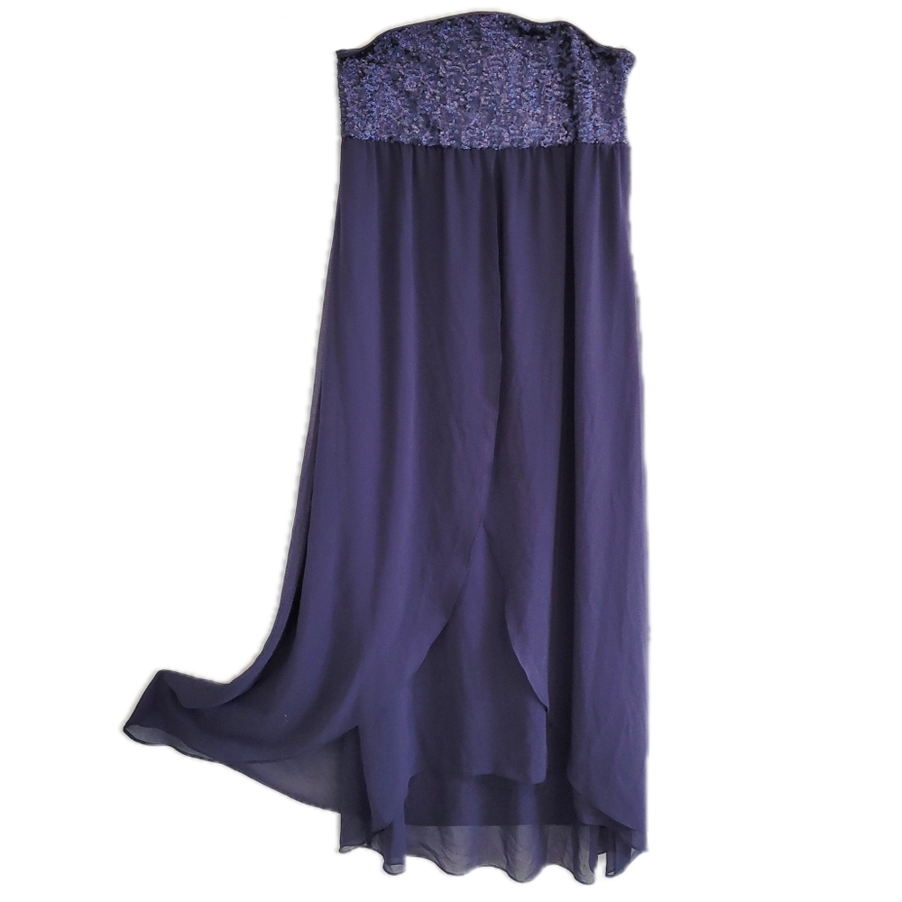 R&W Co Strapless Sequin Dress (Large)